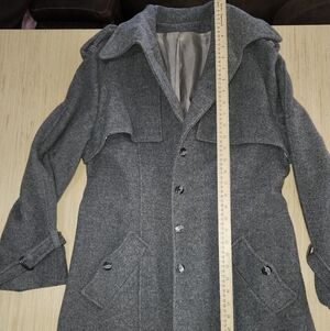 Womens Gray Wool Coat